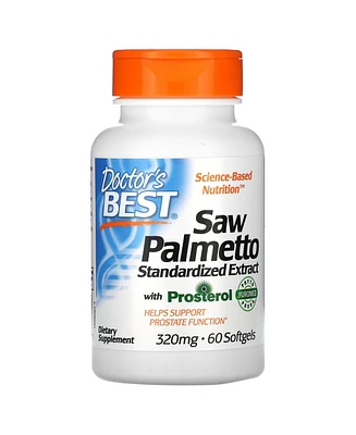 Doctor's Best Saw Palmetto with Prosterol Standardized Extract 320 mg - 60 Softgels - Assorted Pre