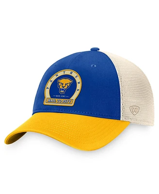 Men's Top of the World Royal Pitt Panthers Refined Trucker Adjustable Hat