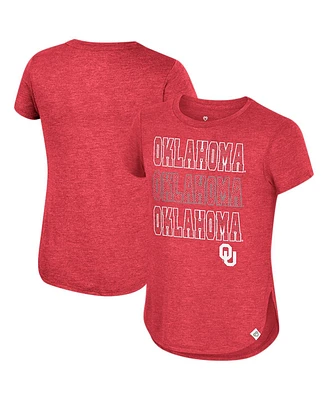 Big Girls Colosseum Crimson Oklahoma Sooners Hathaway T-shirt