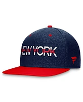 Men's Fanatics Navy, Red New York Rangers Authentic Pro Rink Two-Tone Snapback Hat