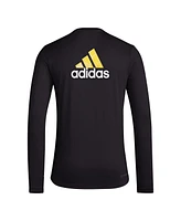 Men's adidas Black Columbus Crew Local Pop Aeroready Long Sleeve T-shirt