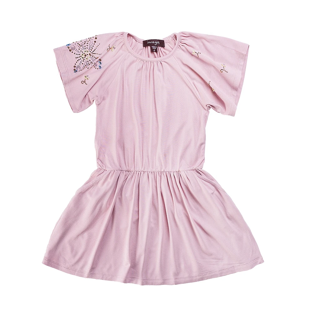 Toddler Shiloh Pale Pink Solid Jersey Dress