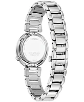 Citizen Eco-Drive Women's Arcly Diamond (1/10 ct. t.w.) Stainless Steel Bracelet Watch 30mm - Silver