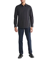 Calvin Klein Men's Slim Fit Long Sleeve Solid Button-Front Shirt