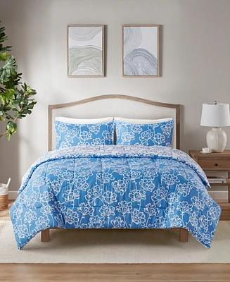 Jla Home Taj 3-Pc. Reversible Printed Comforter Set, Created for Macy's