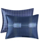Jla Home Leo 3-Pc Reversible Plaid Comforter Set, Exclusively at Macy's
