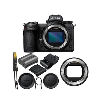 Nikon Z6II Mirrorless Digital Camera with Nikon Ftz Ii Mount Adapter Bundle
