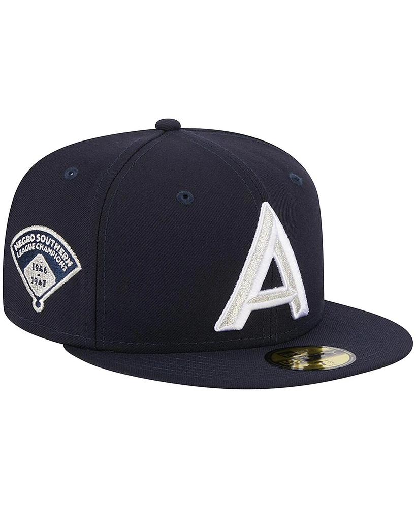 Men's New Era Navy Asheville Tourists Theme Nights Asheville Blues 59FIFTY Fitted Hat