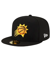 Men's New Era Black Phoenix Suns Team 59FIFTY Fitted Hat