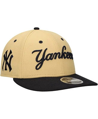 Men's New Era x Felt Gold New York Yankees Low Profile 9FIFTY Snapback Hat