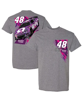 Men's Hendrick Motorsports Team Collection Heather Charcoal Alex Bowman Ally T-shirt