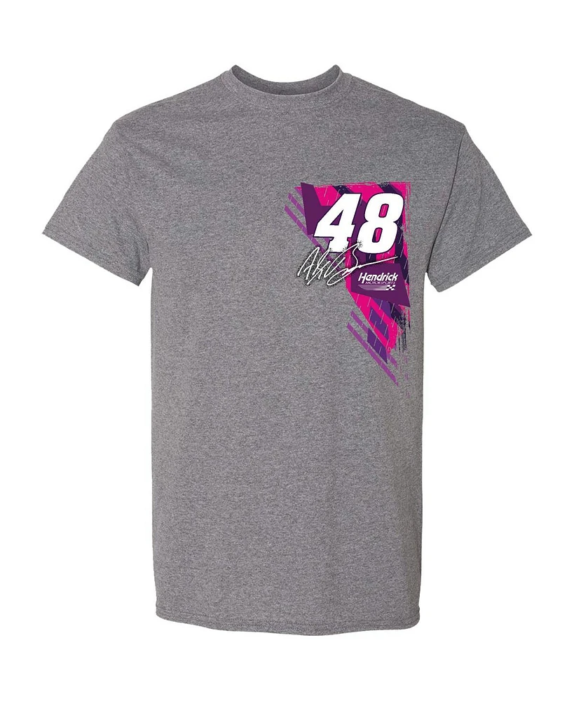 Men's Hendrick Motorsports Team Collection Heather Charcoal Alex Bowman Ally T-shirt