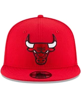 Men's New Era Chicago Bulls Official Team Color 9FIFTY Snapback Hat