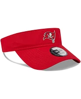 Men's New Era Red Tampa Bay Buccaneers Main Adjustable Visor