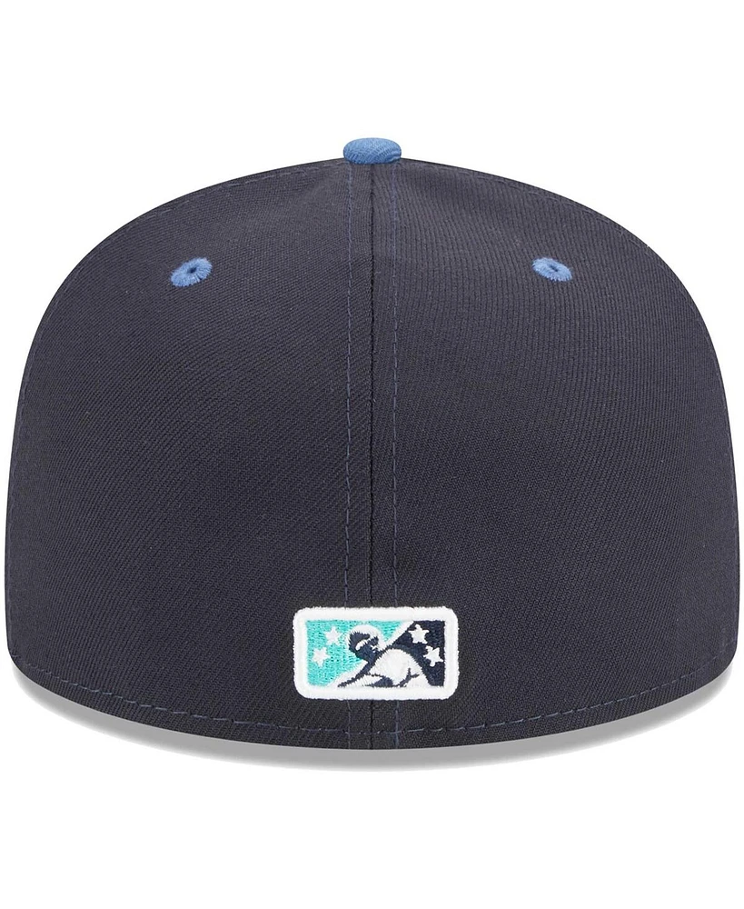 Men's New Era Navy Asheville Tourists Theme Nights Beer City 59FIFTY Fitted Hat