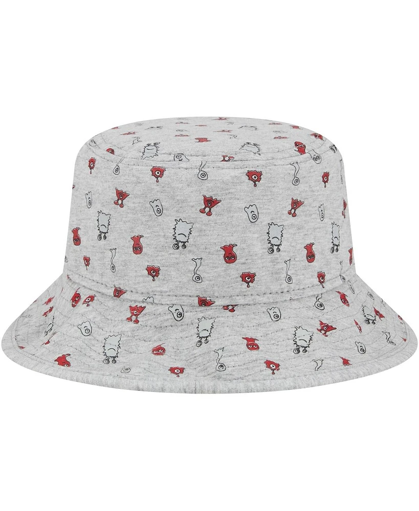 Toddler Boys and Girls New Era Heather Gray Alabama Crimson Tide Critter Bucket Hat