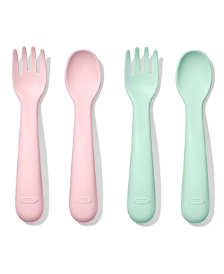 Oxo Tot 2 Pc Plastic Fork Spoon Set