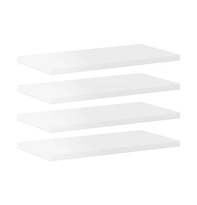 Bookshelf Boards pcs High Gloss 15.7"x7.9"x0.6" Engineered Wood