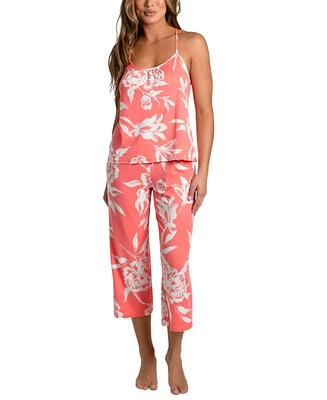 Linea Donatella Women's 2-Pc. Cropped Pajamas Set