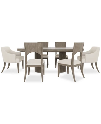 Frandlyn 7pc Dining Set (Table + 4 Side Chairs + 2 Host Chairs)