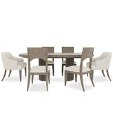 Frandlyn 7pc Dining Set (Table + 4 Side Chairs + 2 Host Chairs)