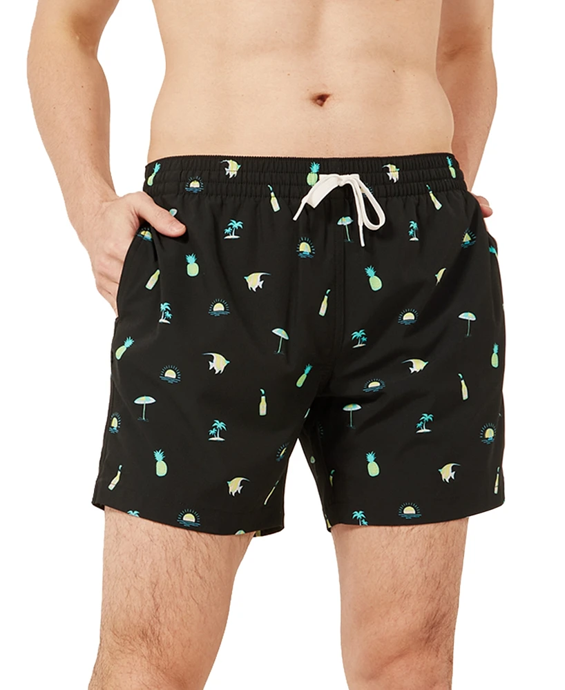 Chubbies Men's The Beach Essentials Quick-Dry 5-1/2" Swim Trunks - Black