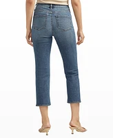 Jag Women's Valentina High Rise Straight Leg Cropped Jeans