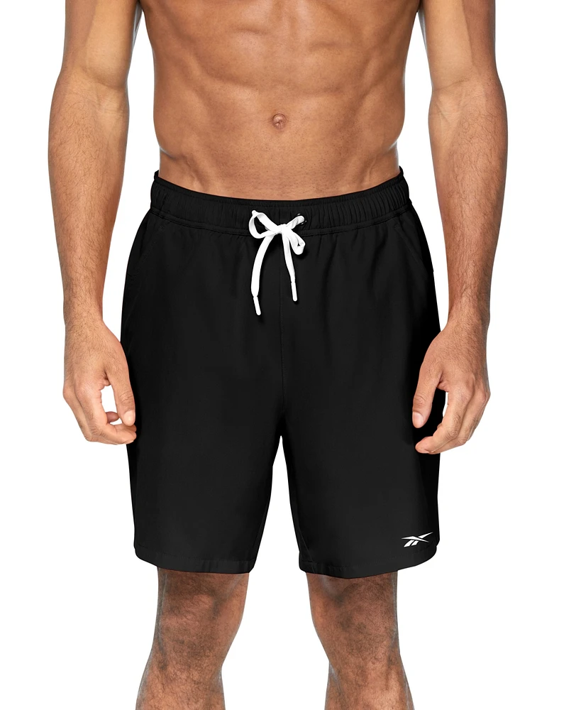 Reebok Men's Core Volley Four-Way Stretch Quick-Dry 9" Swim Trunks