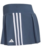 adidas Big Girls Detached Waistband 3-Stripes Pleated Stretch Woven Skort