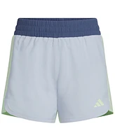 adidas Big Girls Aeroready Colorblocked Woven Pacer Shorts