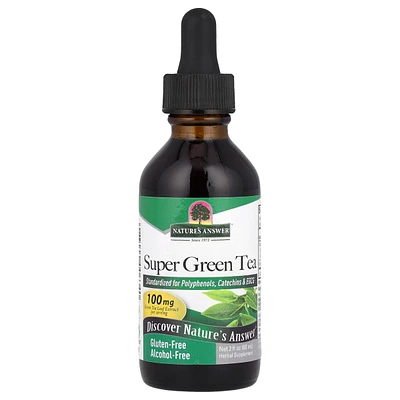 Super Green Tea, Alcohol-Free, 2 fl oz (60 ml), Nature's Answer - Assorted Pre