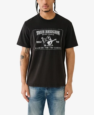 True Religion Men's Short Sleeve Relaxed Vintage-Inspired Srs T-shirts
