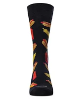 MeMoi Men's Tasty Hot Dogs Novelty Crew Socks