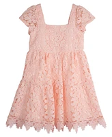 Rare Editions Toddler Girls Lace Cap Sleeves Dress