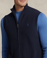 Polo Ralph Lauren Men's Mesh-Knit Cotton Full-Zip Sweater Vest