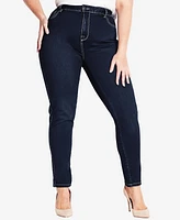 Avenue Plus Butter Denim Tall Length Skinny Jean