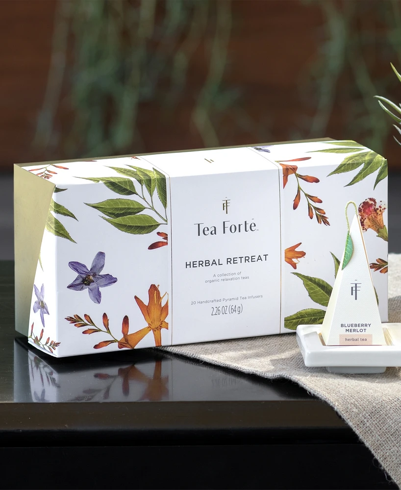 Tea Forte Herbal Retreat Tea Bundle, 3 Piece
