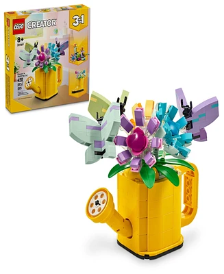 Lego Creator 3 in 1 Flowers in Watering Can Building Toy 31149, 420 Pieces