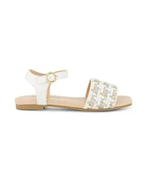 Marc Fisher Little and Big Girls Hazel Woven Open Toe Sandals