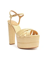 Schutz Women's Keefa High Natural Platform Sandals