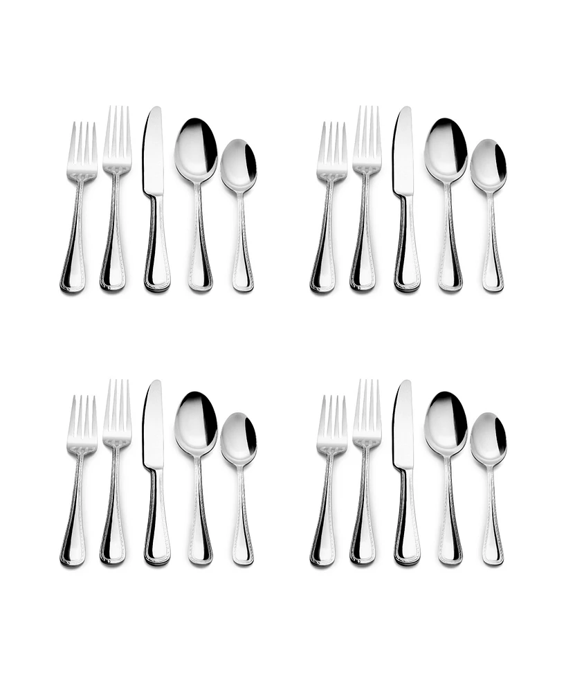 Kitchinox Stainless Steel Seaport 20 Piece Flatware Set, Service for 4
