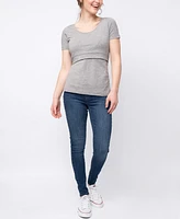 Seraphine Women's Maternity Nursing T-shirts, Twin Pack