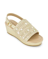 Marc Fisher Little and Big Girls Marren Weave Wedge Sandals