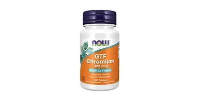 Now Foods Gtf Chromium, 200 mcg, 100 Tabs