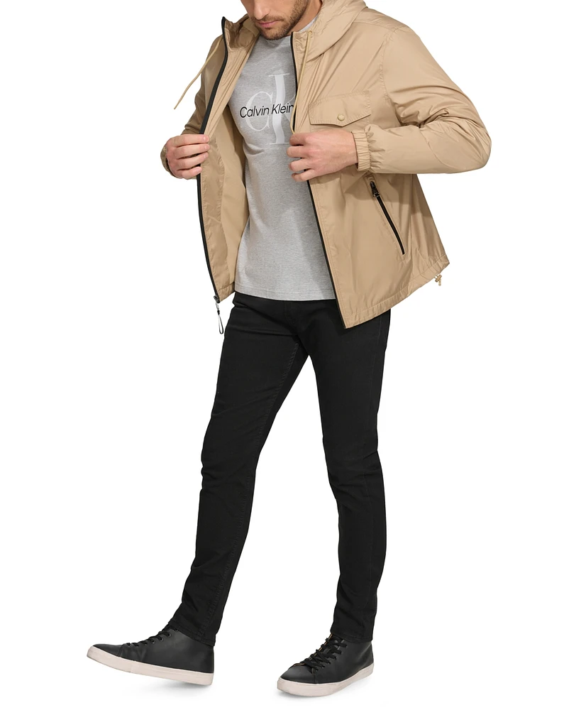 Calvin Klein Men's Polar-Fleece-Lined Windbreaker