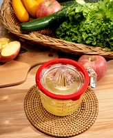 Genicook Glass Measuring Cup with Glass Citrus Juicer Lid