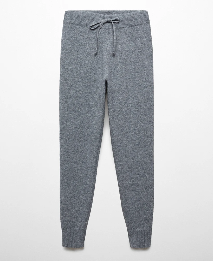 Mango Women's Knit Jogger-Style Trousers