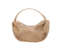 Nina Half Moon Crystal Netting Bag