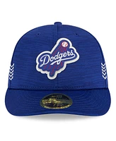Men's New Era Royal Los Angeles Dodgers Clubhouse Low Profile 59FIFTY Fitted Hat