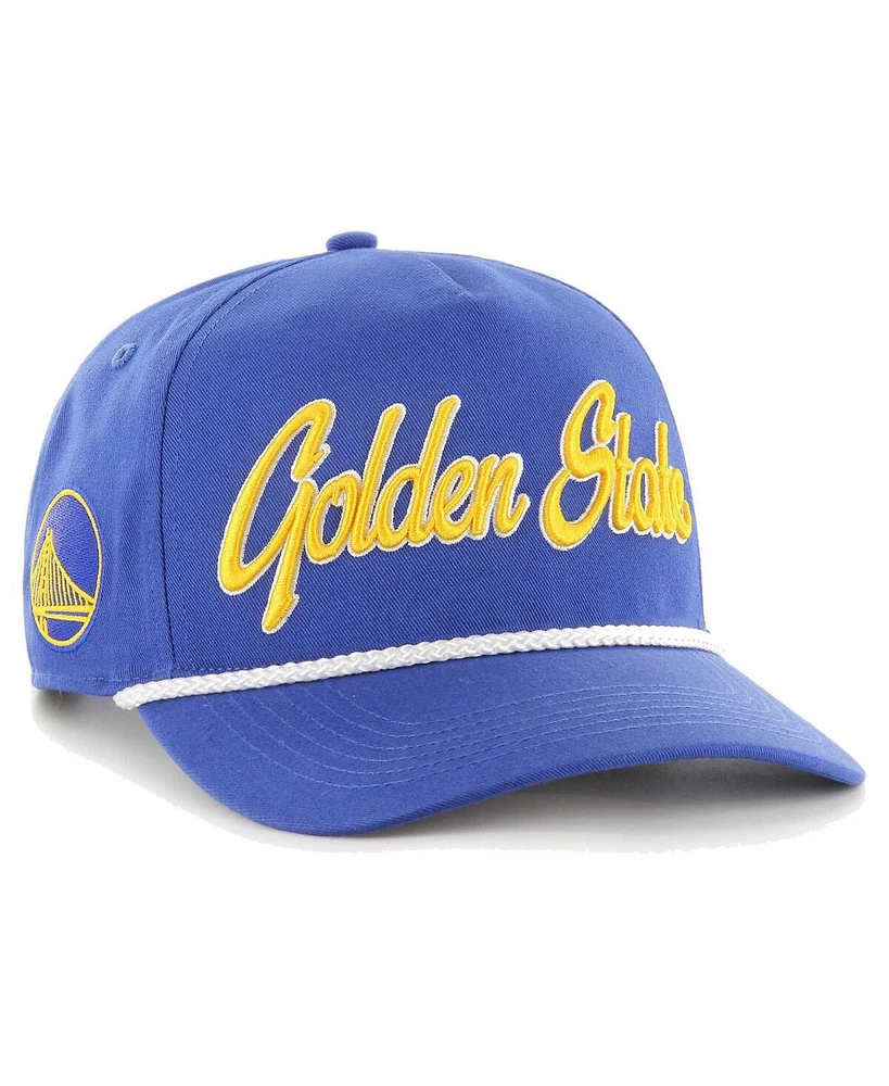 Men's '47 Brand Royal Golden State Warriors Overhand Logo Hitch Adjustable Hat